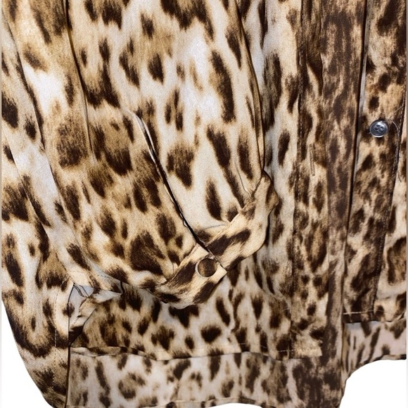 NWOT J.Crew Leopard Blouse with Tie Blouse Women's Top - Picture 4 of 4